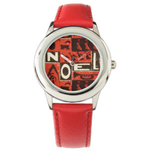 Montre Noel Rouge
