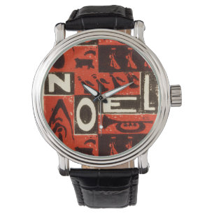 Montre Noel Rouge