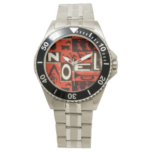 Montre Noel Rouge