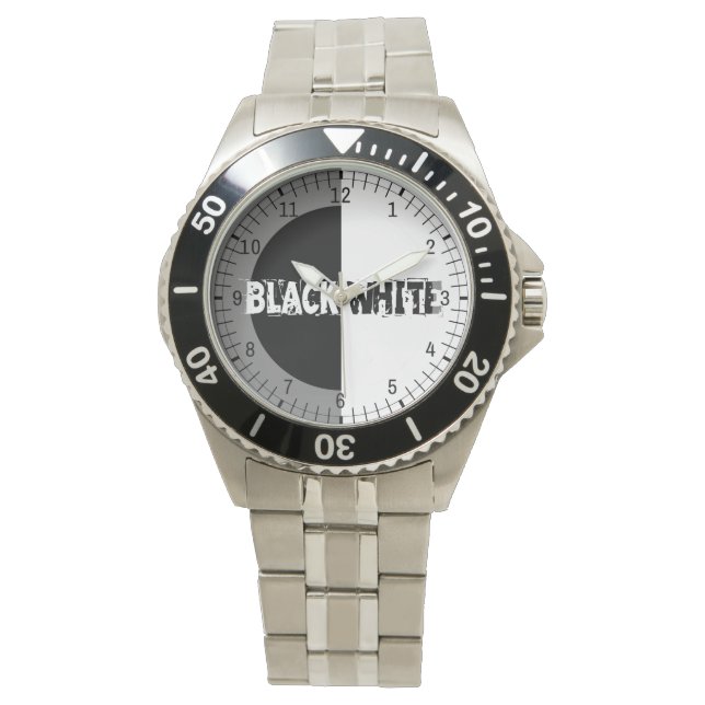Montre Noir Et Blanc (devant)