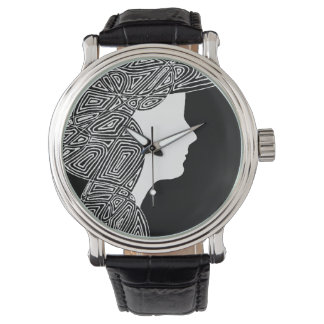 Montre Noir et blanc