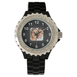 Montre Noir et Blanc Ajoutez votre photo
