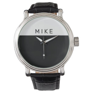 Montre Noir et blanc, nom do-it-yourself