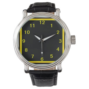 Montre Noir et or Quel acier