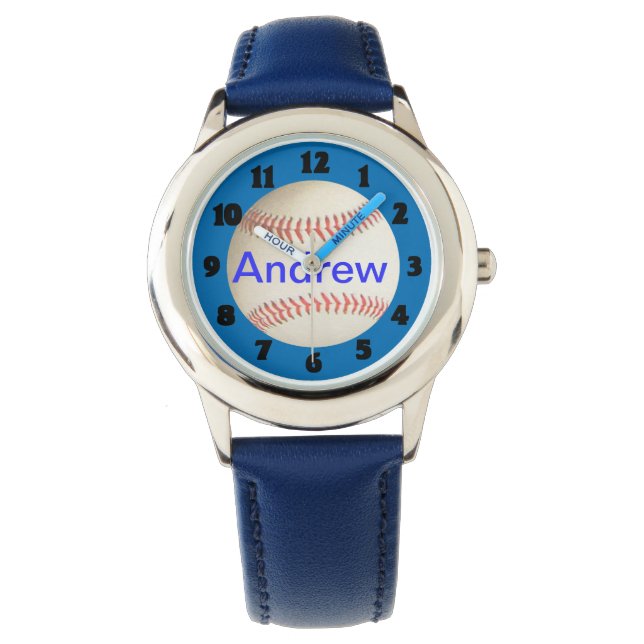 MONTRE NOM D'AJOUT BASEBALL -WATCH (devant)