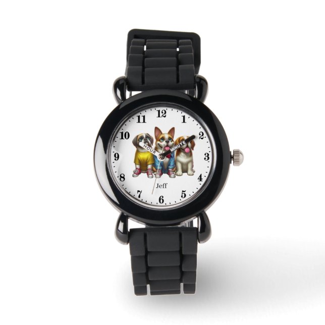 Montre Nom d'ajout de chien cool (Recto)