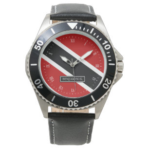 Montre Nom de coutume de drapeau du Trinidad