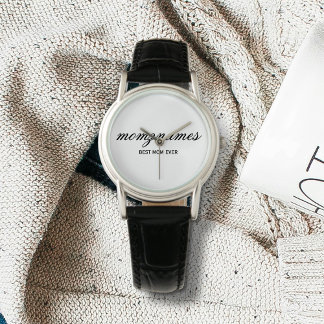 Montre Nom de la calligraphie personnalisée de la meilleu