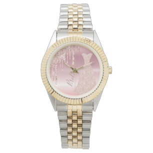 Montre Nom de la robe rose d'or