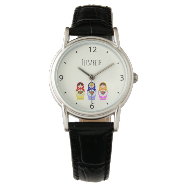 Montre Nom de poupées matryoshka russe (devant)