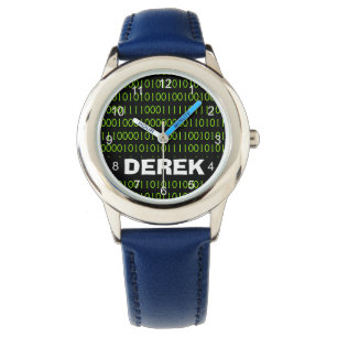 Montre Nom du code de l'ordinateur Geek de l'ordinateur b