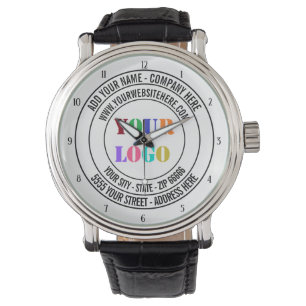Montre Nom du logo personnalisé Adresse Site Web Promotio