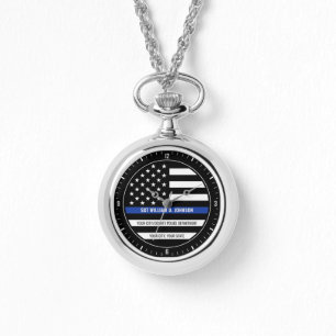 Montre NOM D'UN POLICIER PERSONNALISÉ Police