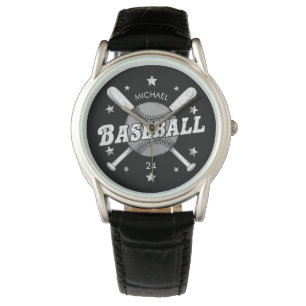 Montre Nom et numéro de baseball personnalisé tendance