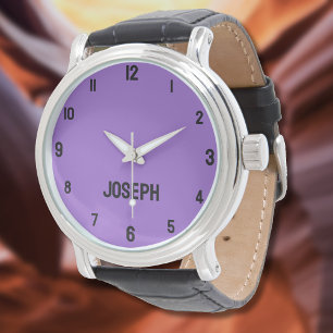 Montre Nom Fille Garçon Femmes Hommes Amethyst Moderne
