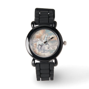 Montre Nom personnalisé belle licorne