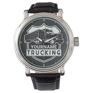 Montre NOM personnalisé Camions Big Rig Semi Trucker
