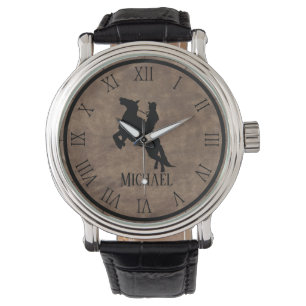 Montre Nom personnalisé Cheval Vintage