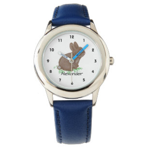 Montre Nom personnalisé de joli lapin des bois