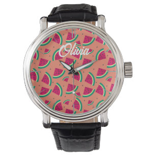 Montre Nom personnalisé de la pastèque