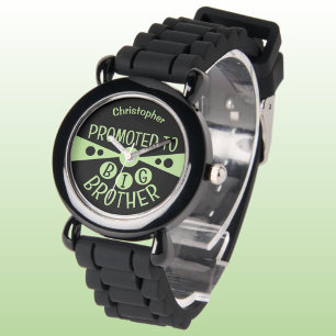 Montre Nom personnalisé grand frère noir enfants