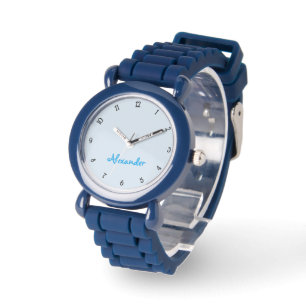 Montre Nom personnalisé Monogram Enfants Garçons Cool mod