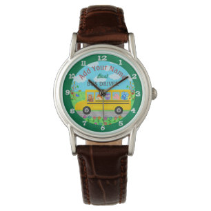 Montre Nom personnalisé par mignon d'animaux de