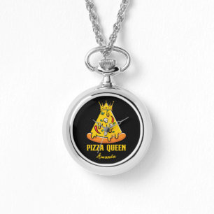 Montre Nom personnalisé Pizza Queen