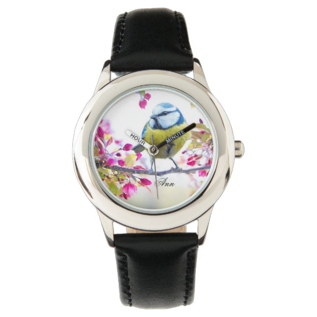 Montre Nom personnalisé Spring Bird Watch (devant)
