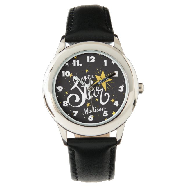Montre Nom personnalisé Superstar (devant)