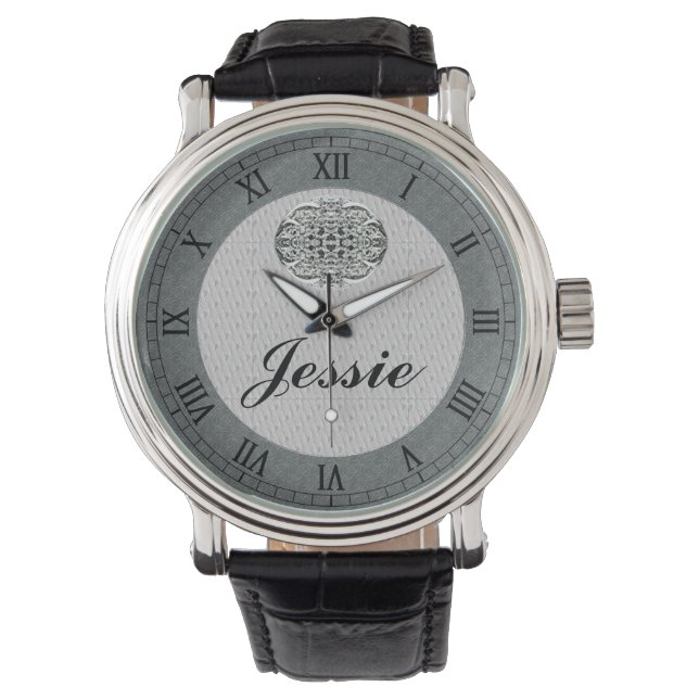 Montre Nom personnalisé Wrist Watch (devant)