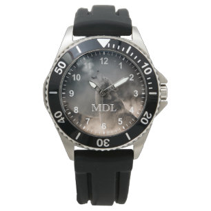 Montre Nombre de monogrammes de loups hurlants