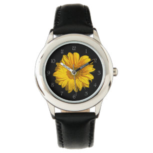 Montre Nombre de scripts gris de tournesol Les enfants re