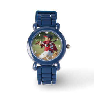 Montre Nombres blancs de photo personnalisée 