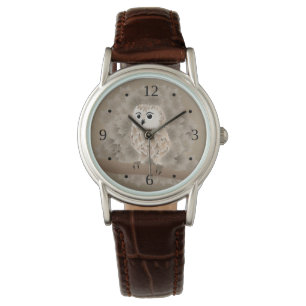 Montre Nombres Brown mignons de hibou