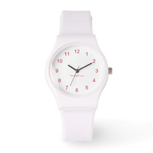 Montre Nommez Votre Femme Sportive White Silicon Watch
