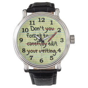 Montre Note de rappel de l'éditeur