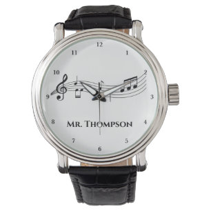 Montre Notes musicales Bande ou chorale Enseignant Musiqu