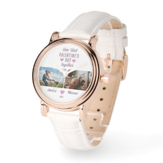 Montre Notre première Saint Valentin Ensemble 2 Photos