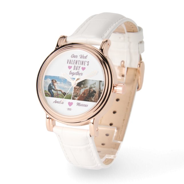 Montre Notre première Saint Valentin Ensemble 2 Photos (Angle)