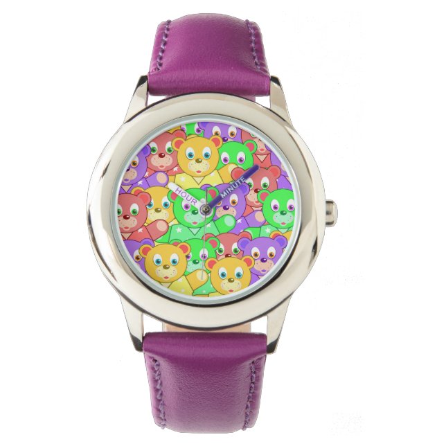 MONTRE NOUNOURS COLORÉS (devant)