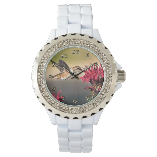 Montre Nourriture des fleurs de colibri (devant)