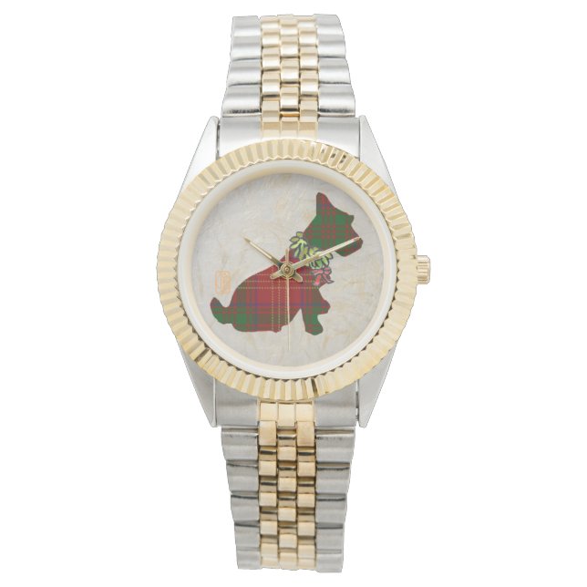 Montre Nous Scottie Chien Merry Ruff ! Ruff ! Regarder (devant)