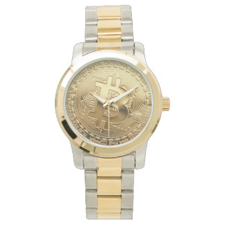 Montre NOUVEAU Bitcoin 13.88 Tilt Deux Tone Gold SS Watch