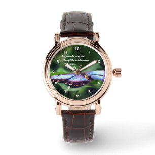 Montre Nouveau début Papillon Inspiration Citation