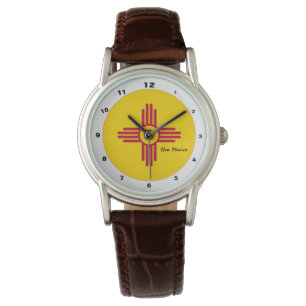 Montre Nouveau Mexicain Flag et Nouveau Mexique mode USA/