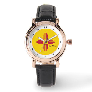 Montre Nouveau Mexicain Flag et Nouveau Mexique mode USA/