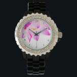 Montre *~* Nouvel Âge Lotus Flower Water Lily<br><div class="desc">*Ce nouveau design spirituel d'âge présente un joli lys d'eau de Lotus aux différentes nuances de rose sur un visage de montre blanche. Ajoutez un peu de paix et une bonne énergie à votre journée avec une énergie améliorée style très zen nouvelle conception spirituelle d'âge avec une très jolie fleur...</div>