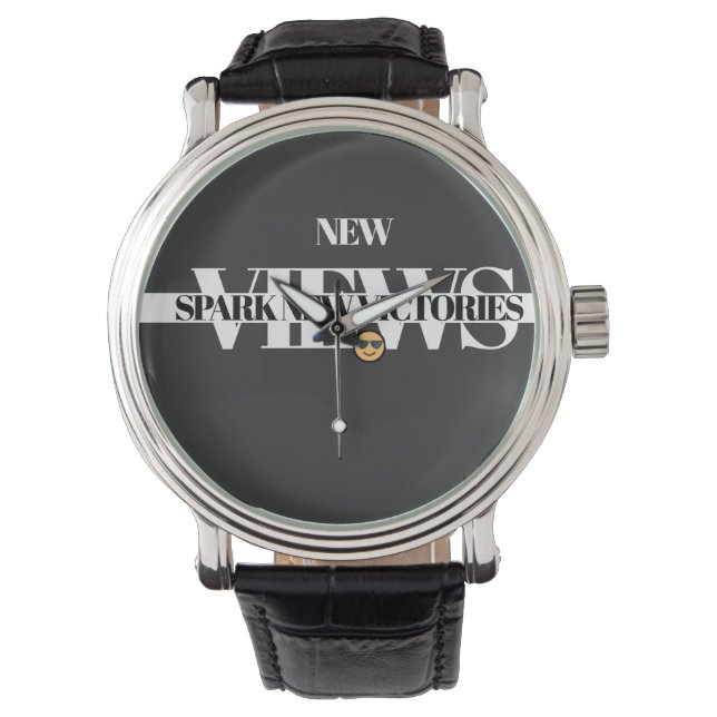 Montre NOUVELLES VUES SPARK- Motivational Custom Watch (devant)
