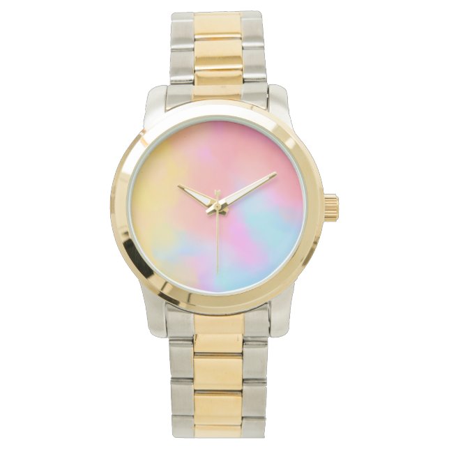 Montre nuage arc-en-ciel (devant)